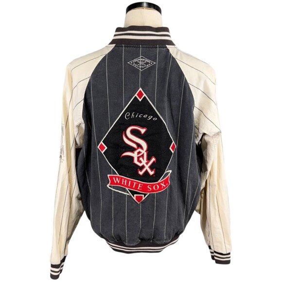 Vintage XL Chicago White Sox Reversible Cooperstown Collection Jacket 90s - Picture 2 of 16